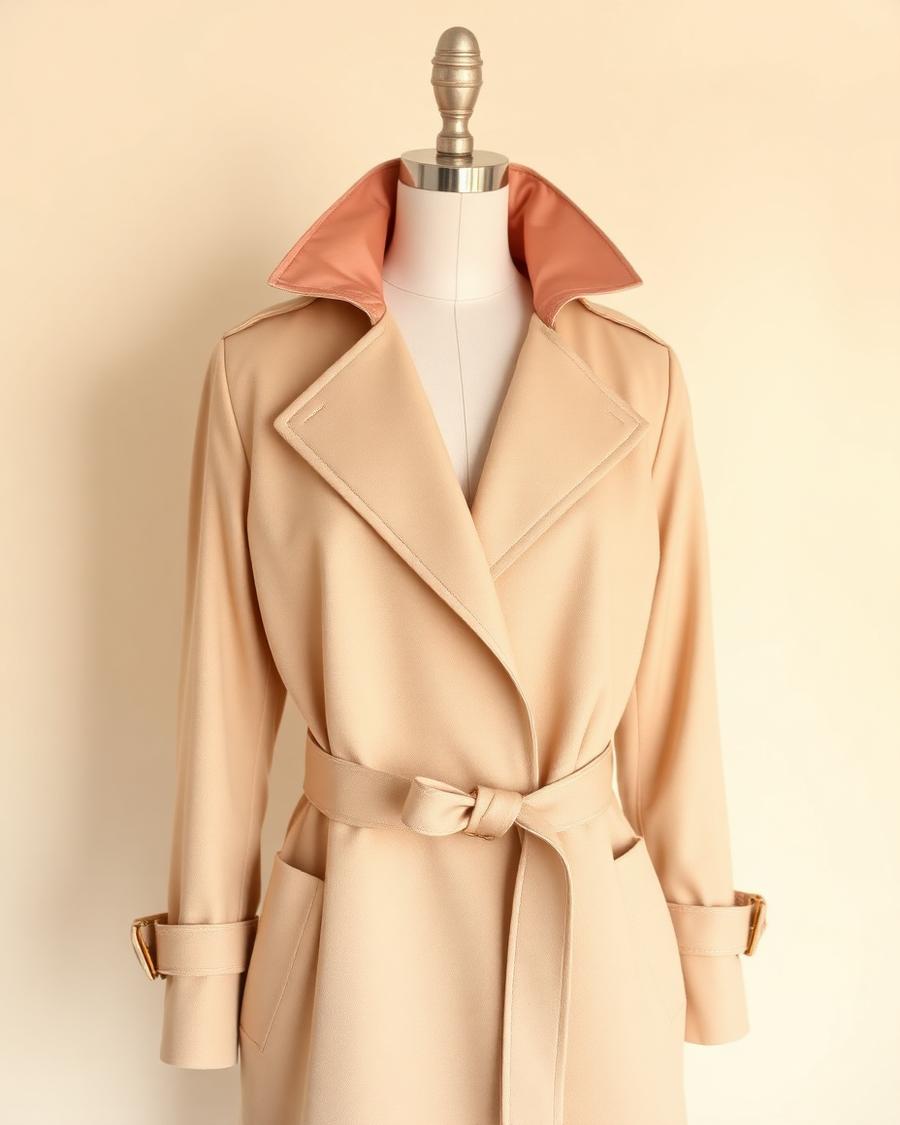 Champagne Trench Coat